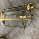 Paire de lampes lanternes laiton et verre