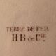 Suite de 12 assiettes plates Terre de fer