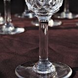 Set de 10 verres à porto apéritif en cristal taillé de st louis modèle lassalle