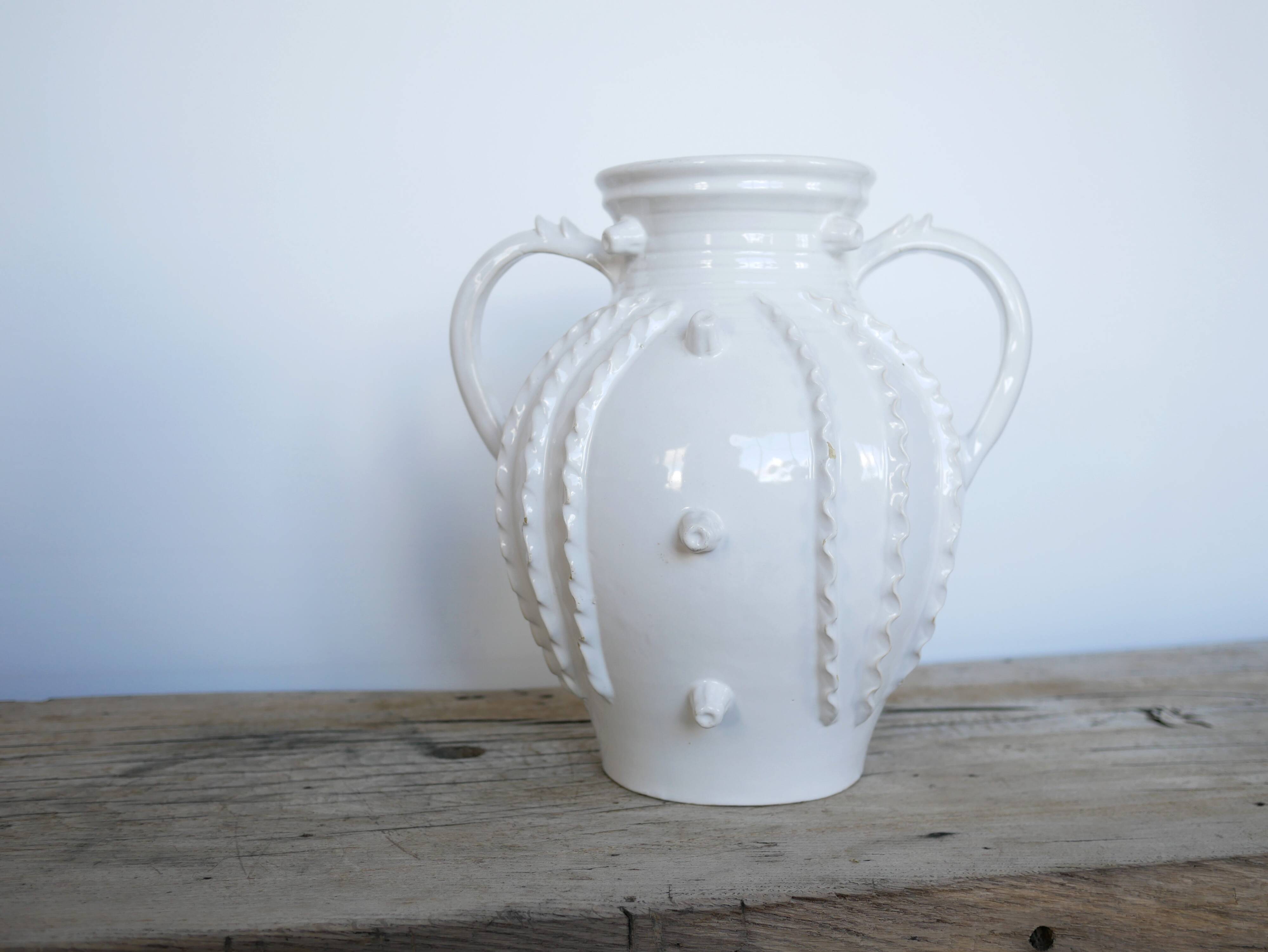 Vintage ceramic vase by Emile Tessier