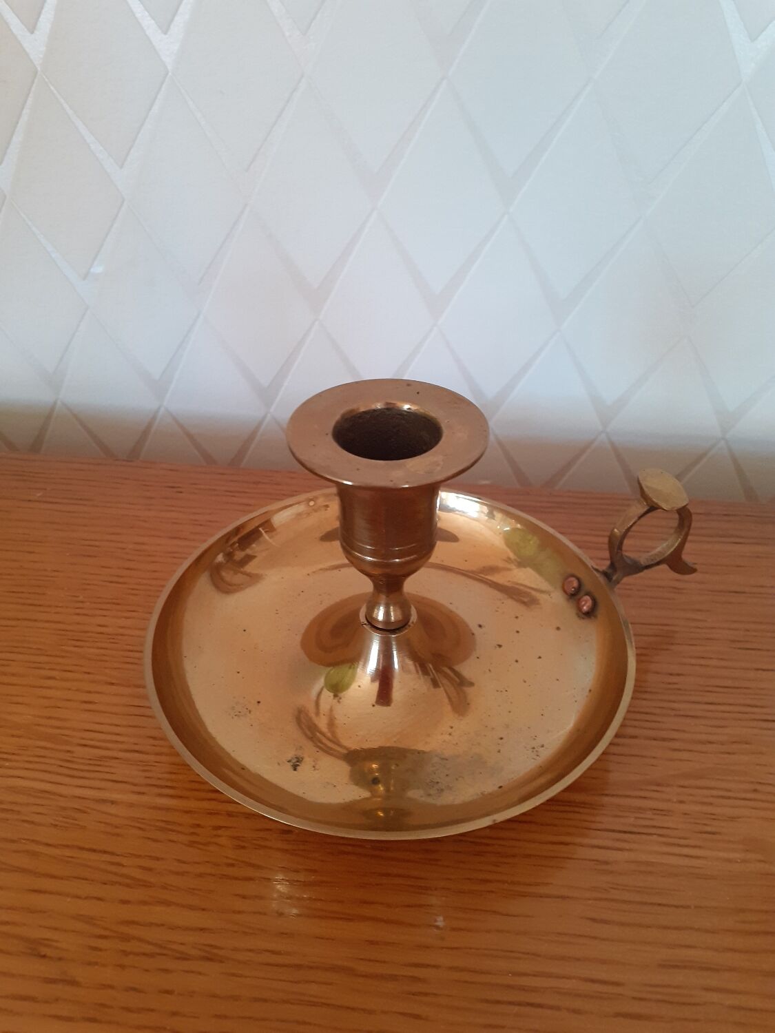 Lot de 3 bougeoirs en laiton