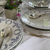 Set of 10 Nuneville flat and soup plates from 1890