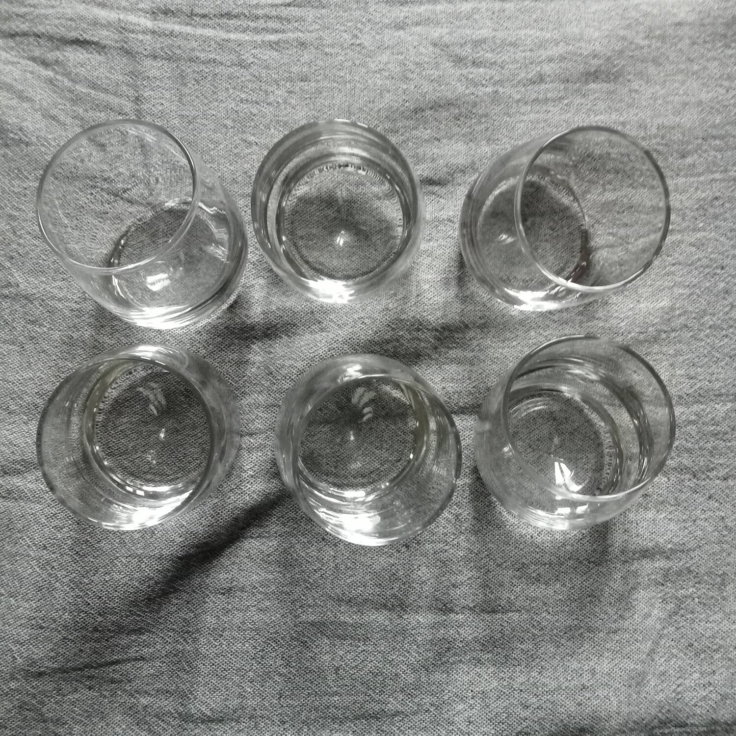 6 spinning top glasses