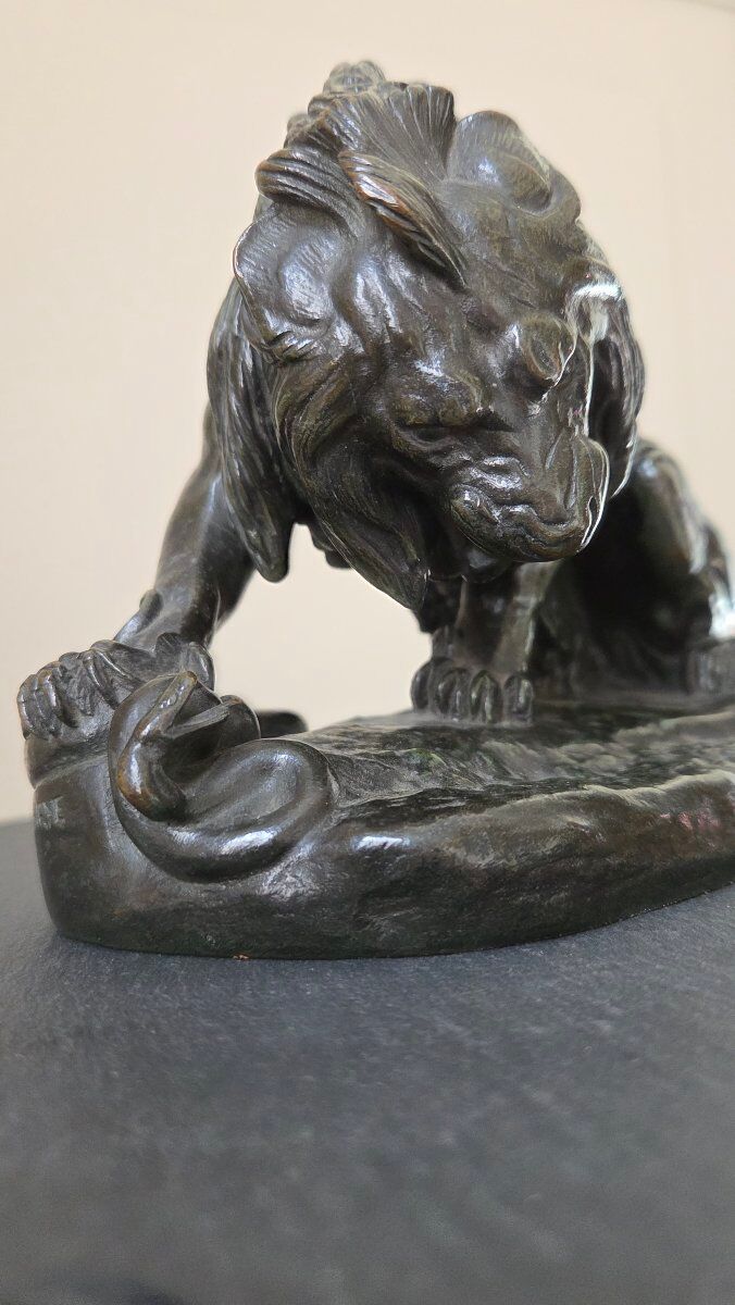 Bronze sculpture by Antonin-Louis BARYE (1796-1875)