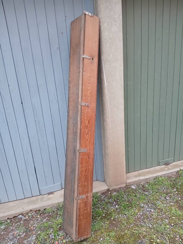 Très grande étagère/ casserolier ancien en bois