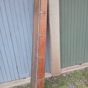 Very large antique wooden shelf/pot rack