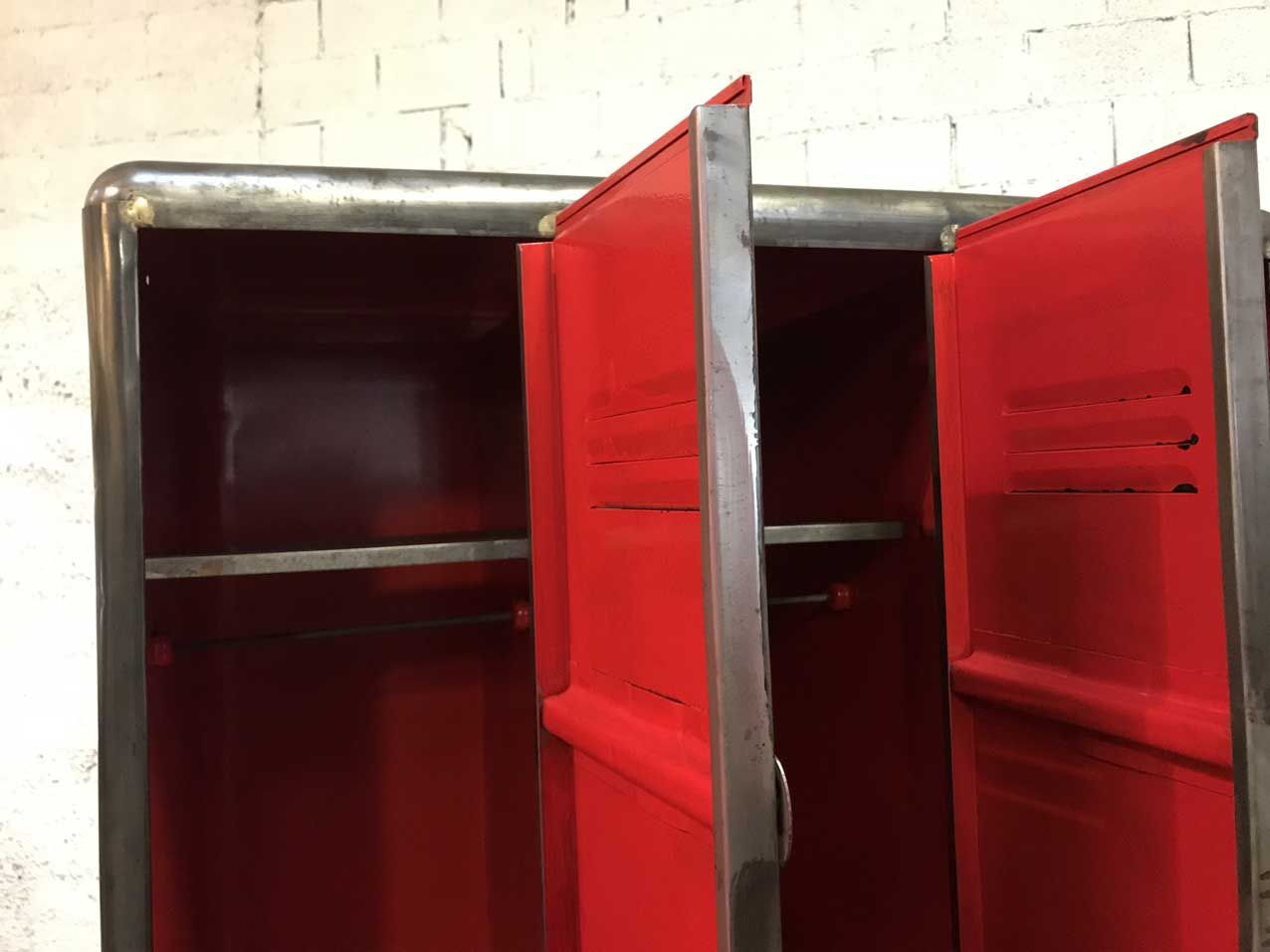 Industrial vintage wardrobe 3 doors