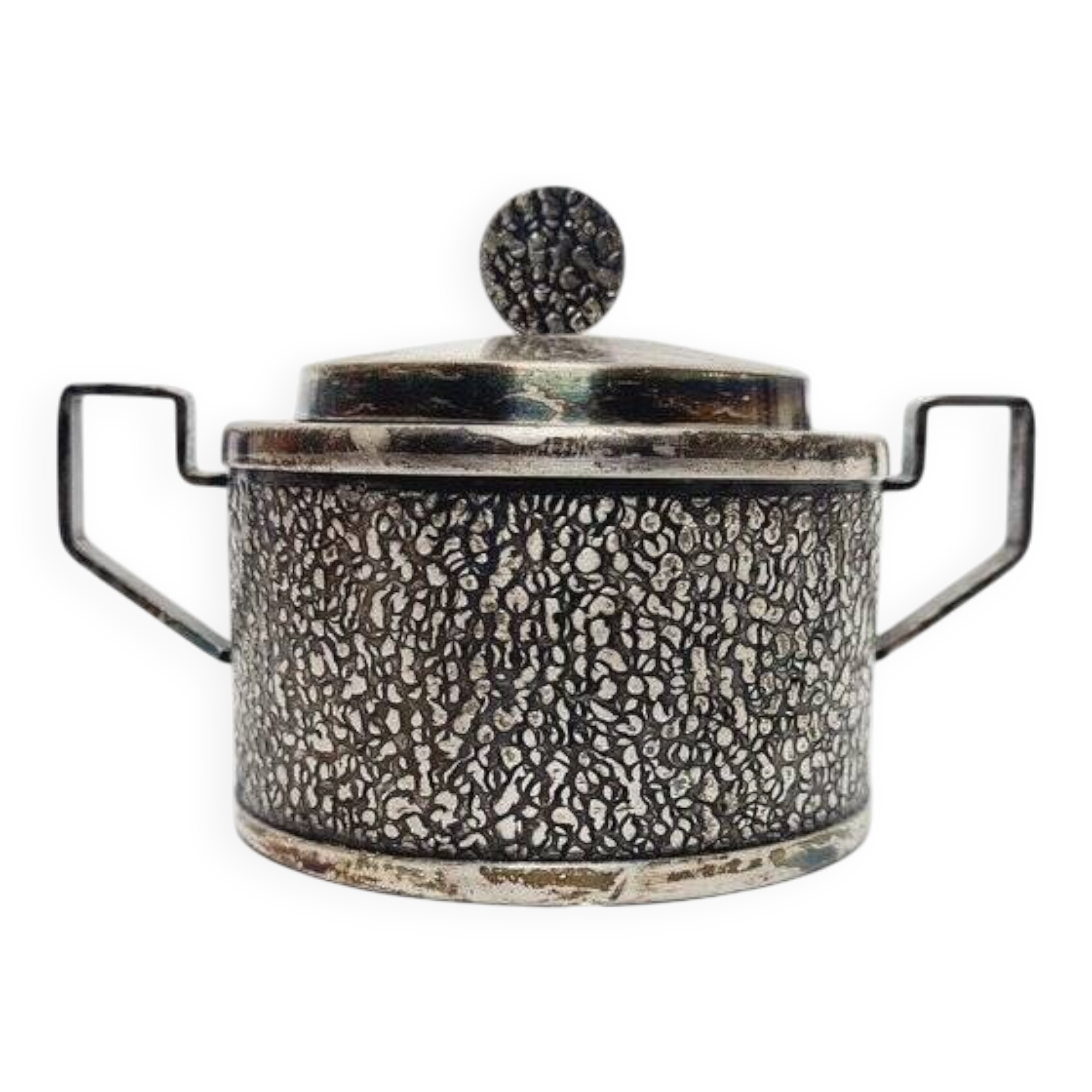 Art Deco sugar bowl from Hefra, Poland, 1970s