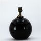 Art Deco black glass ball lamp 1930