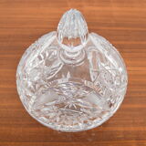 Bohemian cut glass jar 1960s