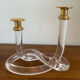 Dorothy Thorpe pretzel candlestick in methacrylate 1970