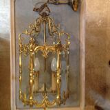 Gilded bronze lantern, 2 lights, 50s
