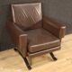Pair of Italian design armchairs in skai