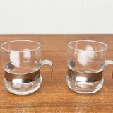 Vintage tea glasses Paula Series by Jorma Vennola for Iittala, 1970s, set of 2