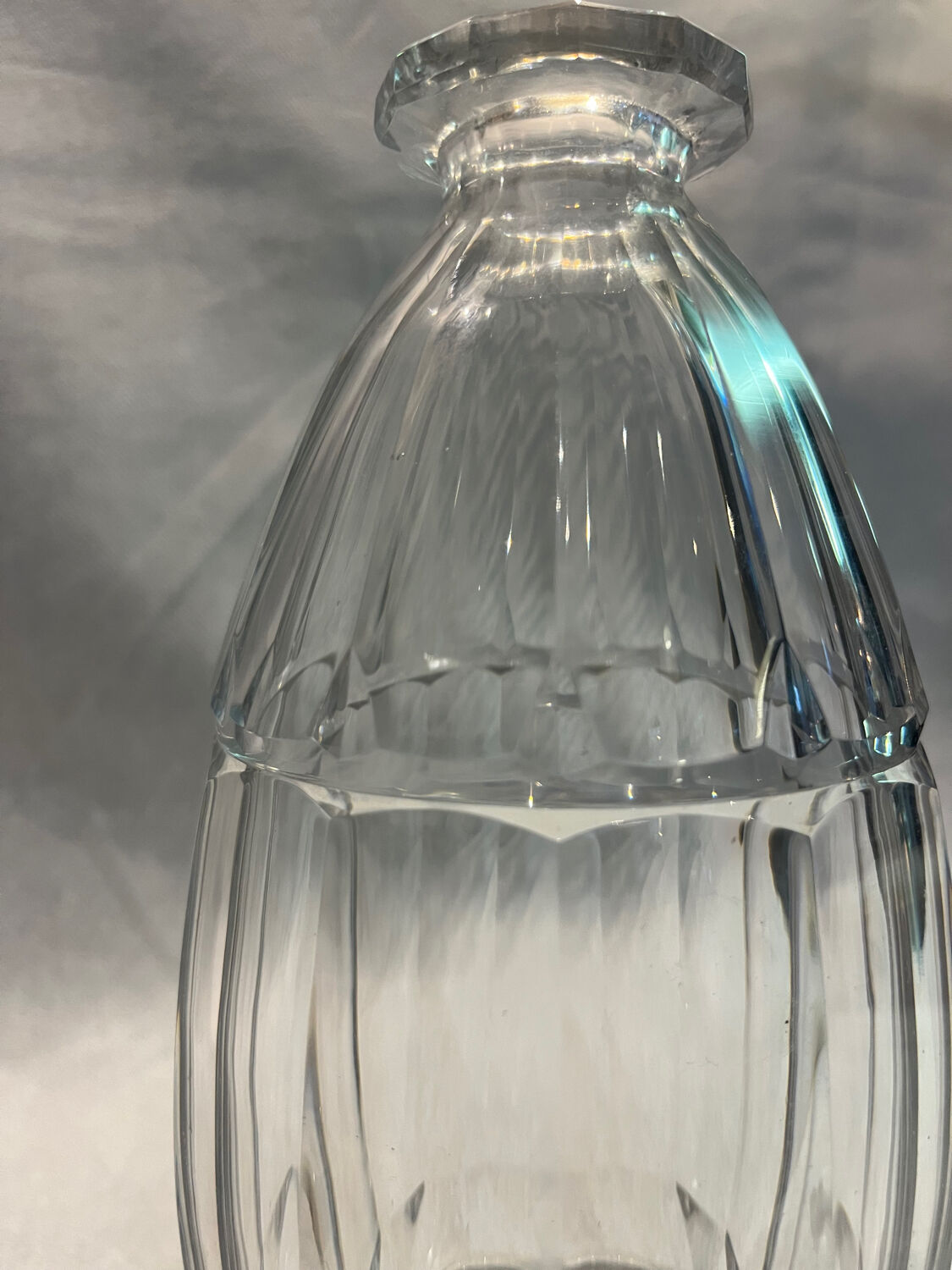 Nancy crystal carafe, 1930s
