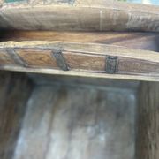 Imposing Indian Chest in Exotic Wood and Wrought Iron
