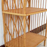 Bookcase in rattan 60/70