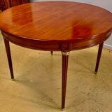 Louis XVI style table in cherry with 2 extensions