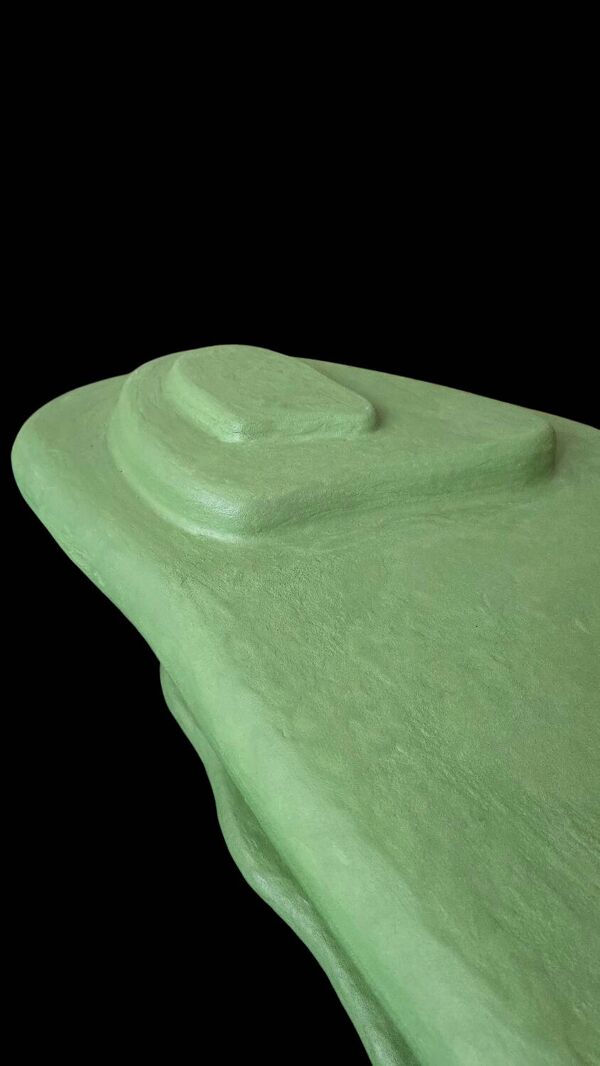 Table basse verte Canyon en mortex organique par Objet Bizaar