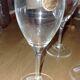6 crystal wine glasses