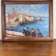 Saint Tropez Oil On Panel Signed By Zicca XX Eme