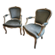 paire fauteuils style louis xv