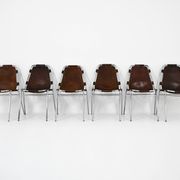Set of 6 "Les Arcs" Chairs by Charlotte Perriand, 1960s