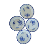 Old plates porcelain iron earth Sarreguemines Watteau