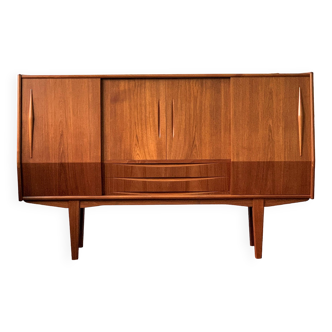 Enfilade en teck, danemark années 1960/1970, vintage, mid-century moderne