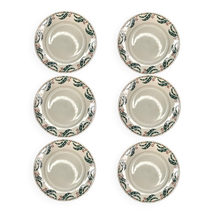 Lot de 6 assiettes plates