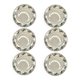 Set of 6 flat plates Sarguemines & Digoin – Holly model