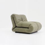 Pagru leather lounge chairs Claudio Vagnoni 1P Italy 1971