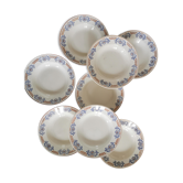 Set of 8 vintage Longwy plates