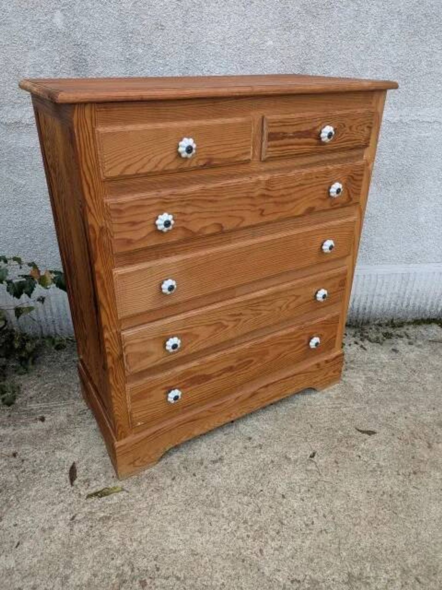 Commode anglaise poignées blanches