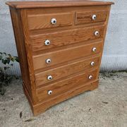 Commode anglaise poignées blanches