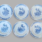 6 flat plates Clairefontaine model Louis XV