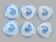 6 assiettes plates Clairefontaine modèle Louis XV