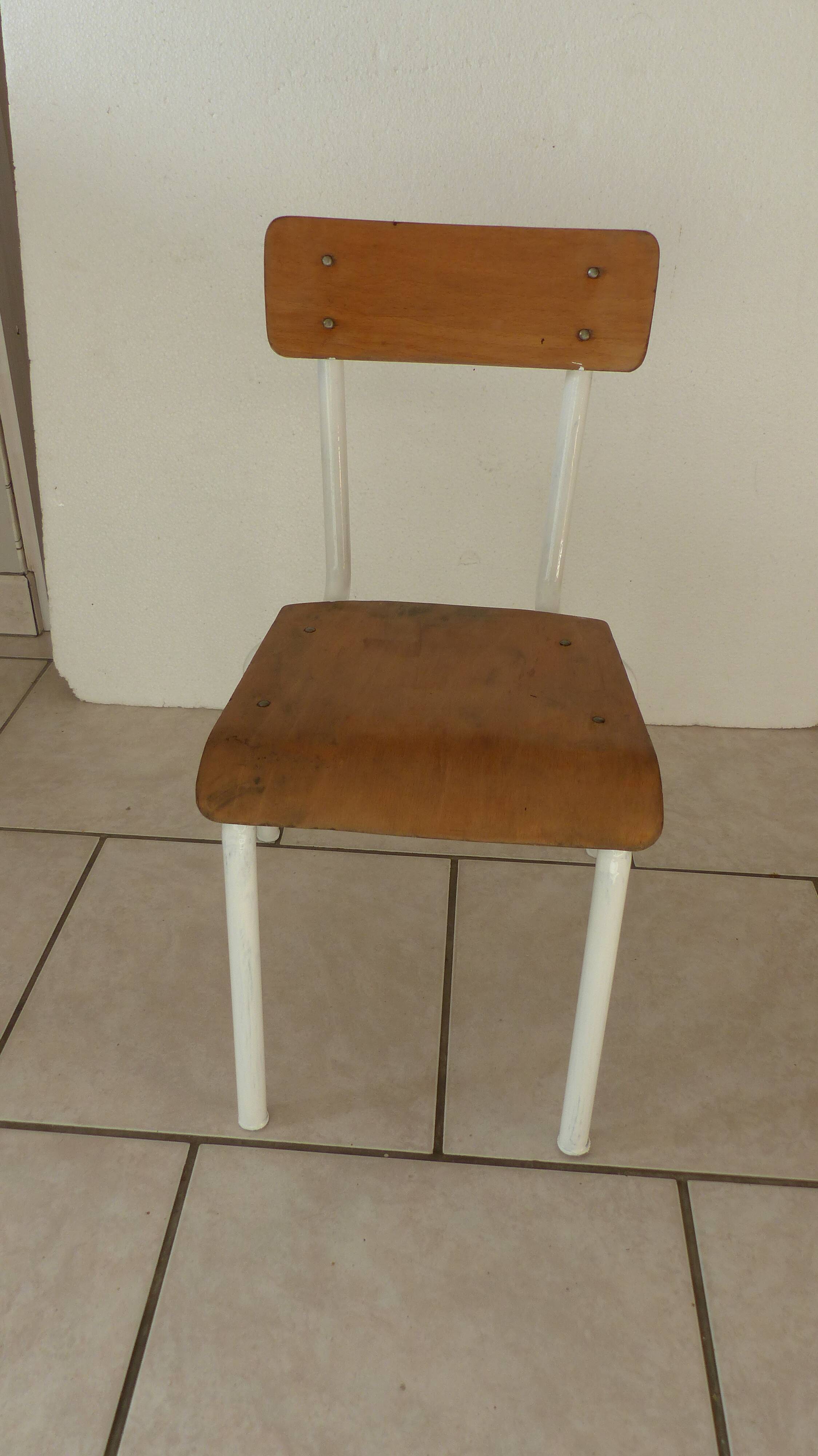 Old children's school chair