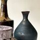 Handcrafted and signed stoneware vase, ceramic, circa 1970