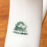 Sculptural porcelain vase from mid-century Germany by Lindner.