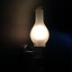 Metal and frosted glass wall lamp 1970