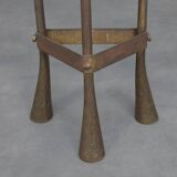 Candélabre de sol unique, forgé à la main, Pays-Bas, vers 1925-1938