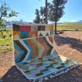 Handmade wool Berber rug 300X200 cm