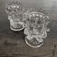 Pair of antique moulded glass egg cups