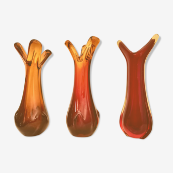 Glass vases, 1970