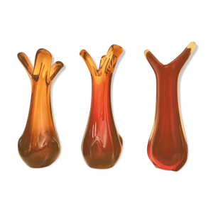 vases en verre, années 1970