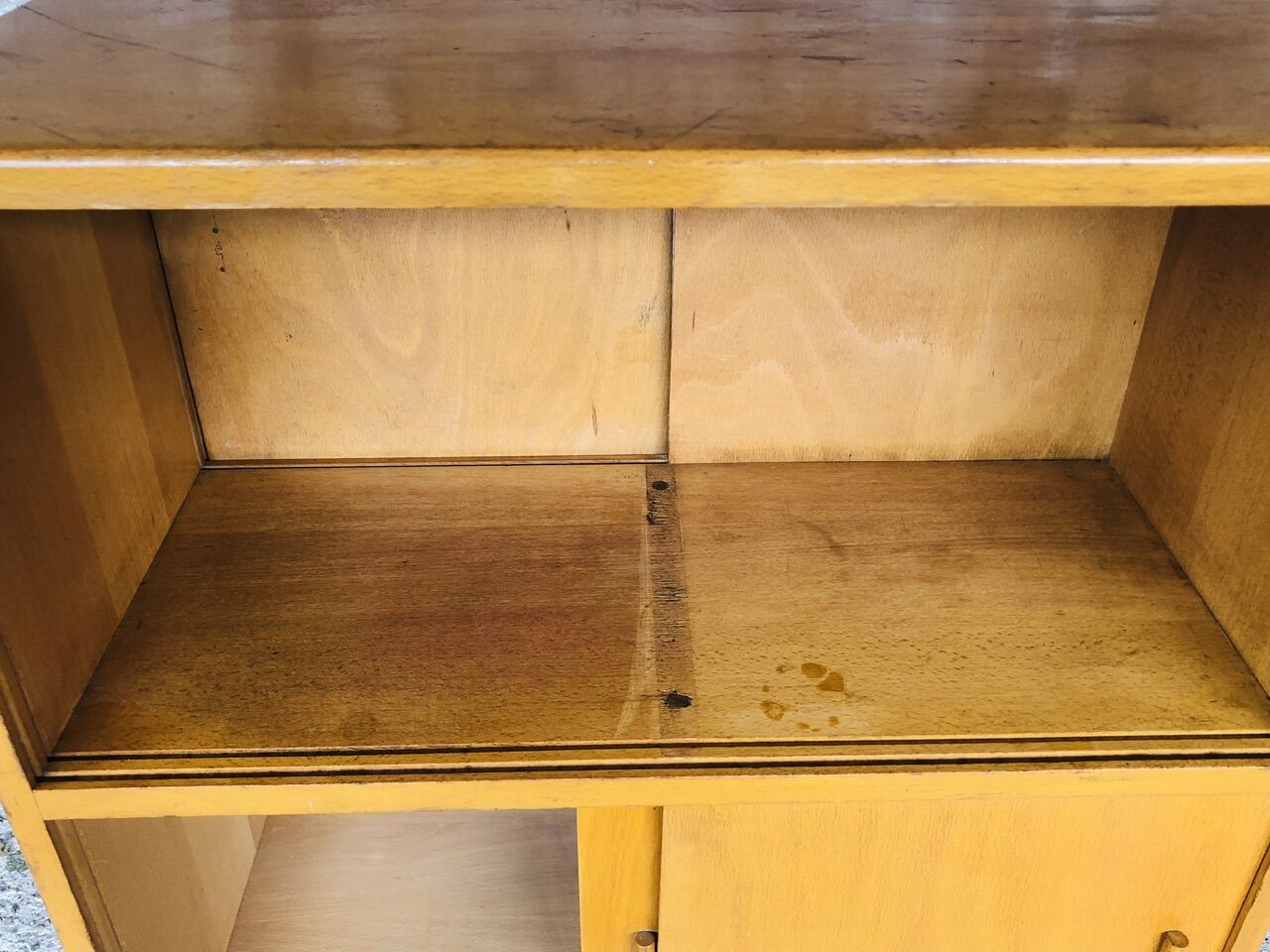 Mid-Century Vintage Storage Cabinet on Metal Legs