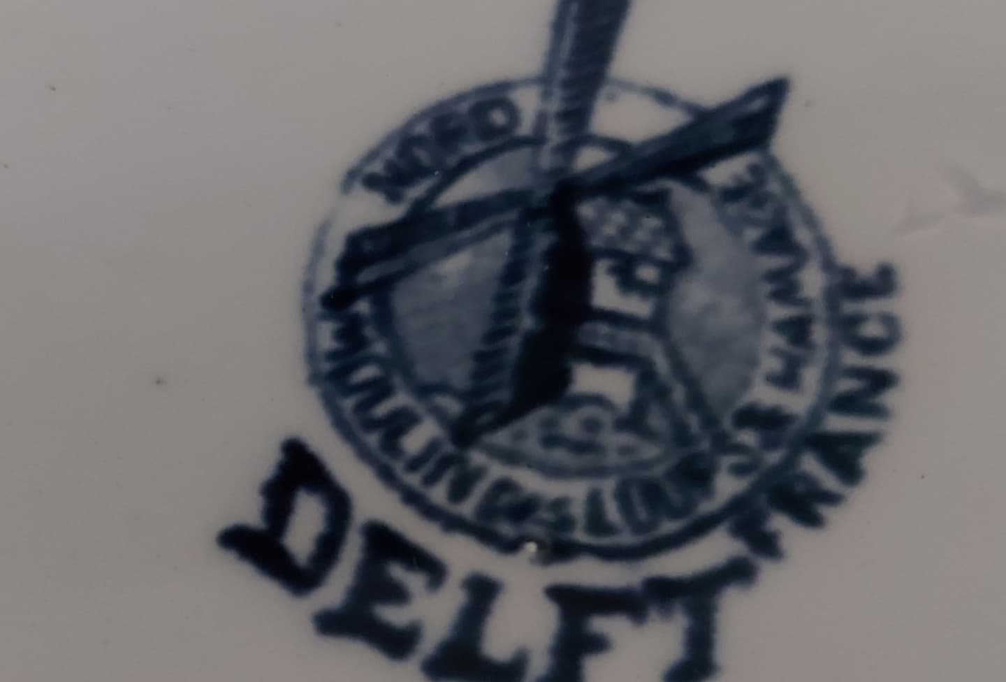 3 delft collection plates, serie hallage, moulin des loups