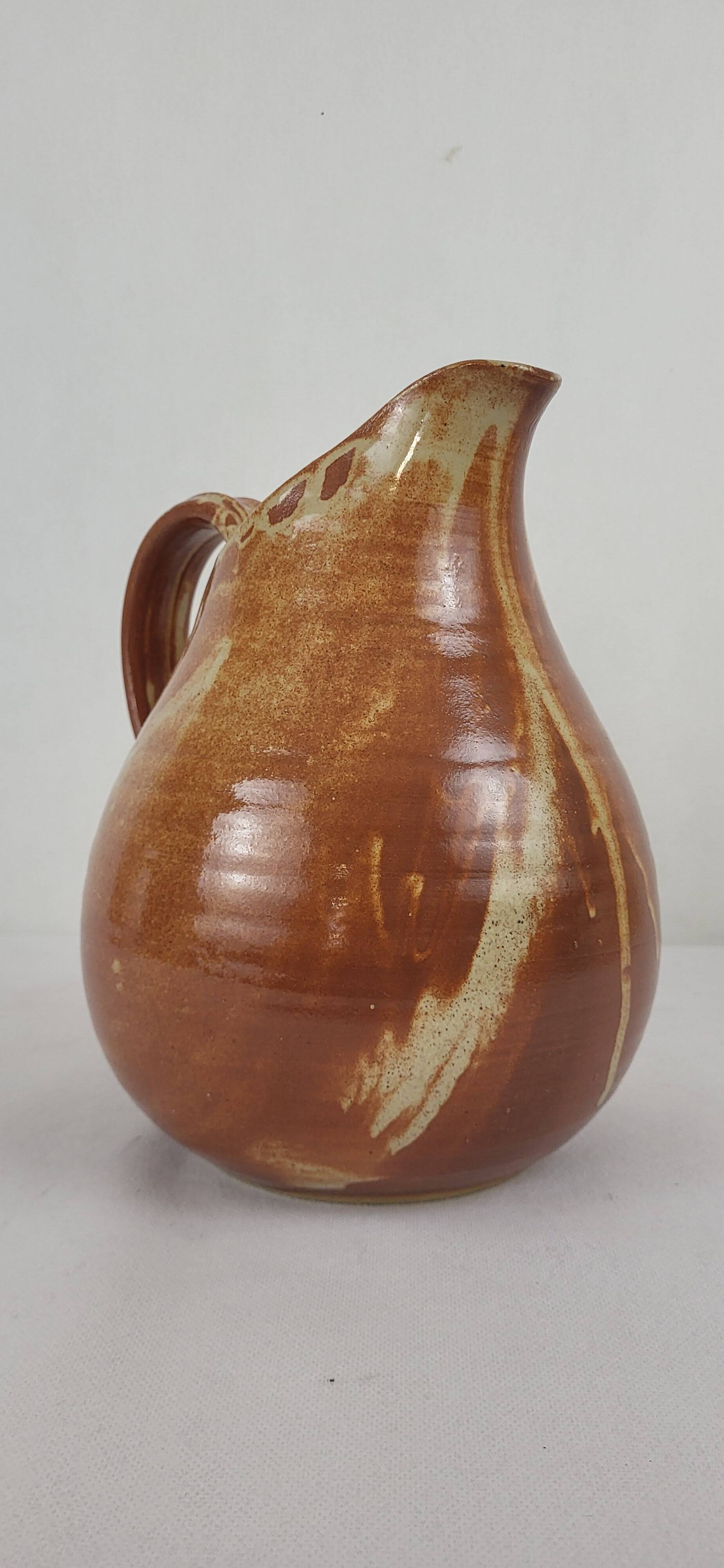 2L stoneware pitcher Puisaye