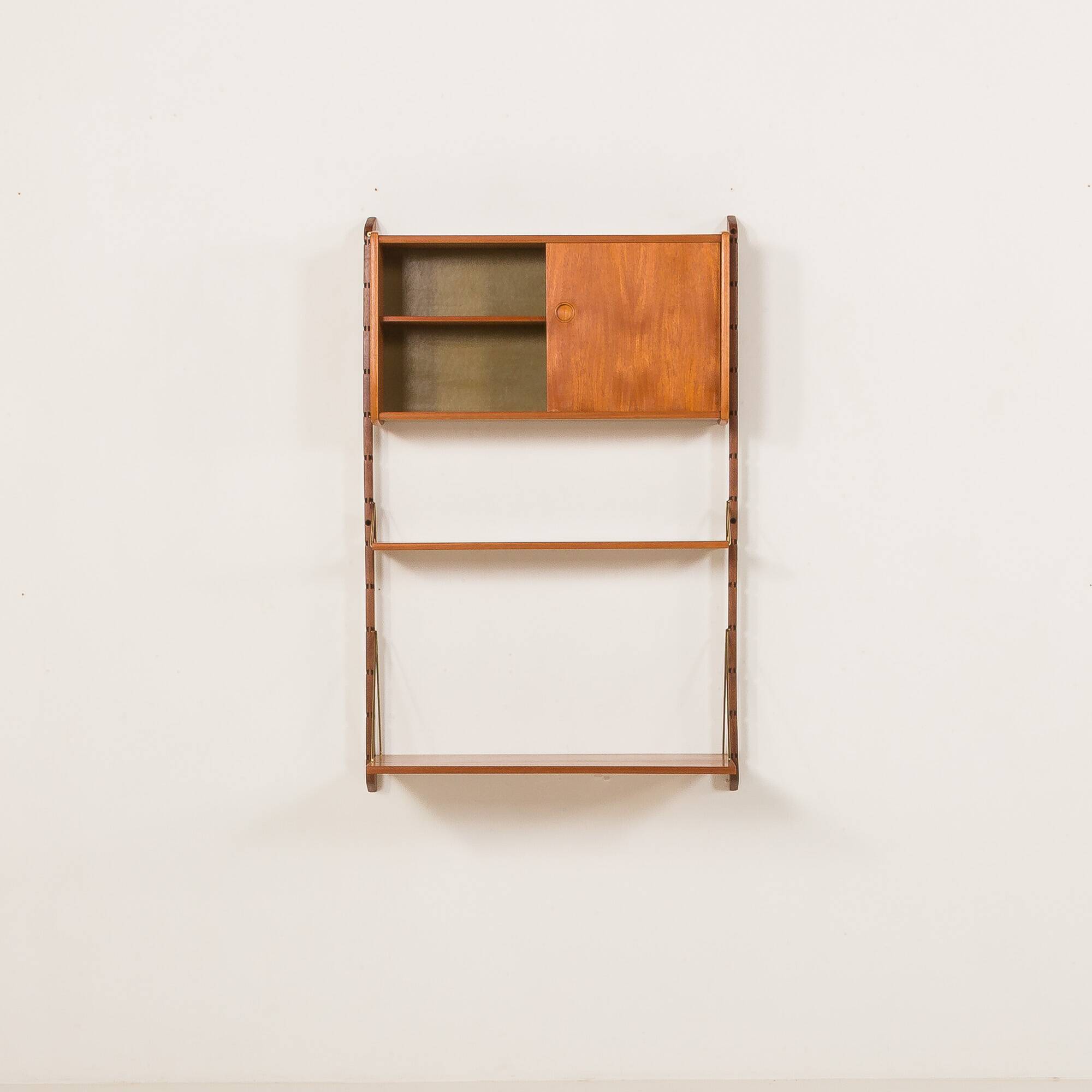 Scandinavian home office teak wall unit model Ergo by John Texmon, Norway